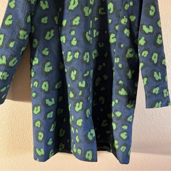 ModCloth City Savvy Leopard Print Knee High Coat Size Small - Picture 8 of 11